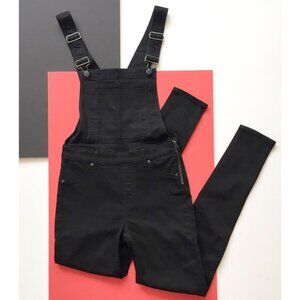 CHEAP MONDAY Dungaree Spray Denim Overalls Black Size XS